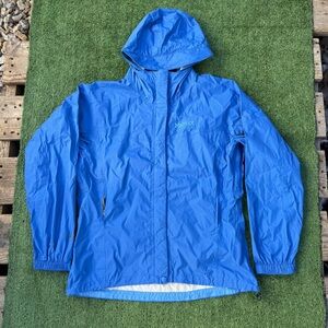 Marmot women’s Blue rain Jacket, size medium